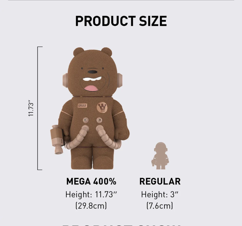 その他 MEGA SPACE MOLLY 400% WE BARE BEARS MEGA SPACE MOLLY 400% WE BARE BEARS - POP MART (United States)