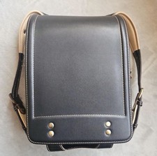 Randoseru Tsuchiya Kaban Genuine Leather Antique-Black : Japan School Bag