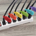 24pcs Nylon Self Adhesive Cable Labels Reusable Wire Cord Tags  Cable Management