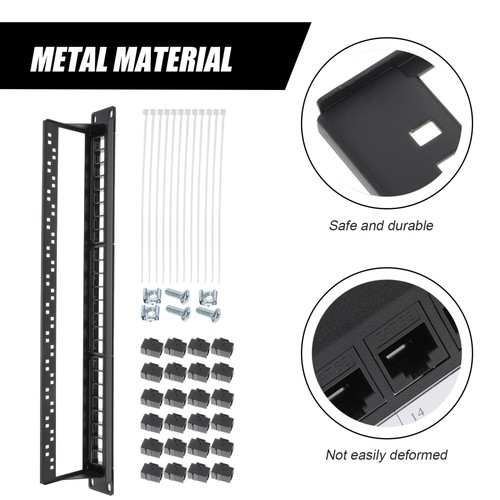 Patchfeld Netzwerk-Patch-Rack-Montage 24-Port-Netzwerk-Patchpanel - 第 2/11 張圖片