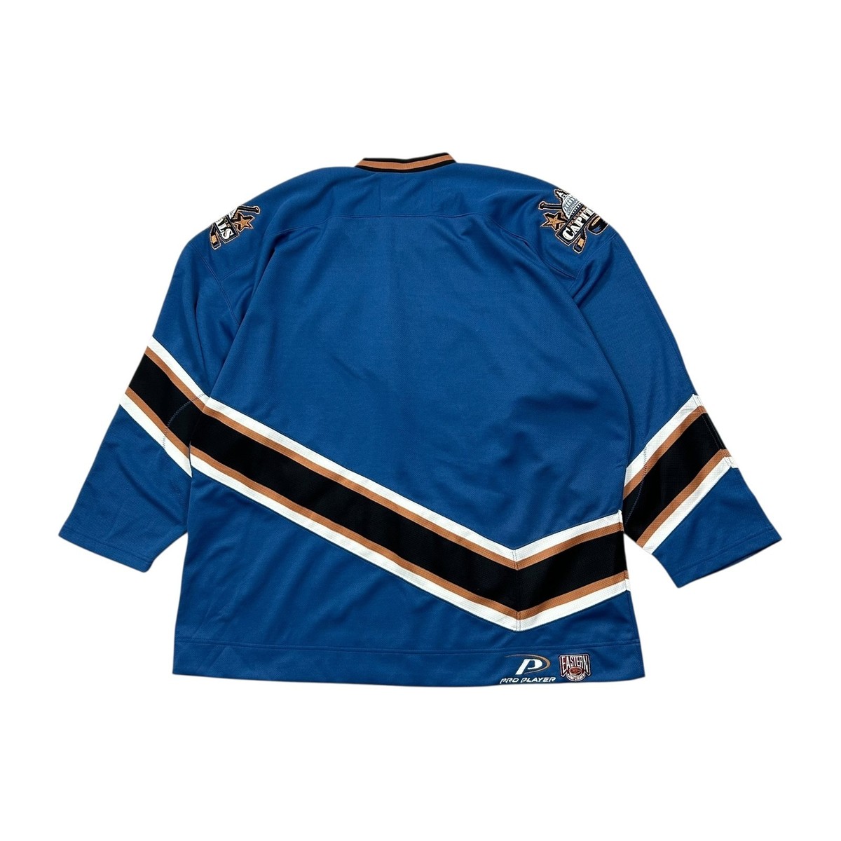 古着 90s キャピタル CAPITAL表記期 バスクシャツ ロンUSNAVY VTG 90s NHL WASHINGTON CAPITALS PRO PLAYER HOCKEY JERSEY SIZE XXL