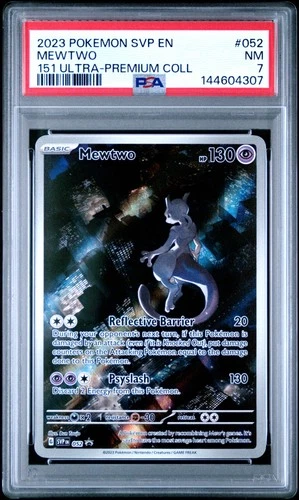 2023 POKEMON SVP EN-SV PROMO 151 ULTRA-PREMIUM COLLECTION #052 MEWTWO PSA 7