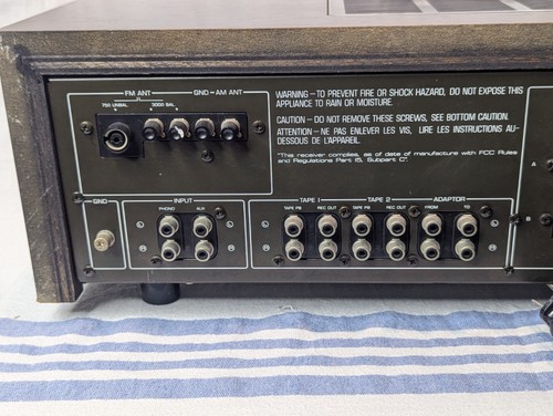 Yamaha CR840 2 Channel Analog FM/AM Stereo Reciever Phono SERVICED new Parts 60w - Picture 9 of 17