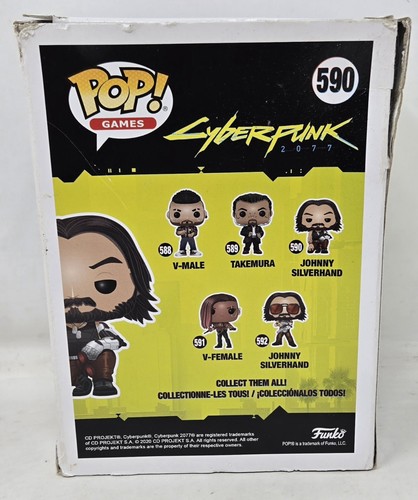 Funko Pop! Games: #590 Cyberpunk 2077 - Johnny Silverhand Vinyl Figur Box DMG - Bild 3 von 6