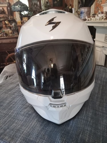 Scorpion EXO R420 Motorcycle Helmet Sz XL 7 5/8 - 7 3/4 White Snell DOT 2019 - Picture 5 of 10