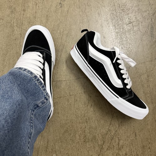 Y2K Vans Knu Skool Herren Größe US 11 Skateschuh schwarz Wandern sportlich Sneaker