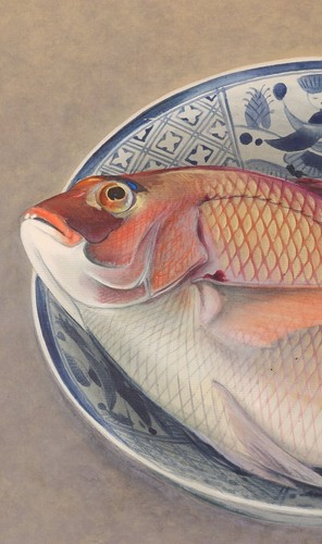 dr2903 Hanging Scroll "Sea Bream" by Yamamoto Koun - Picture 3 of 10