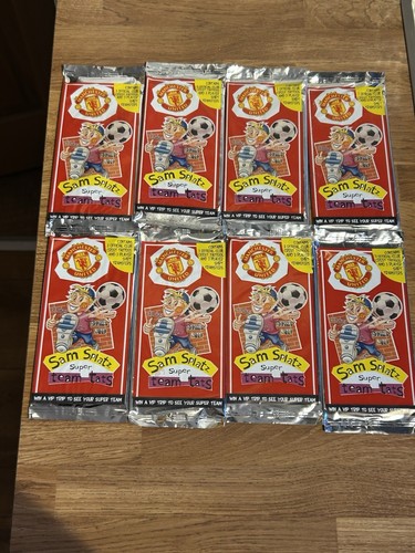 Pacchetti Manchester United Team Tats degli anni 90 8 confezioni in totale