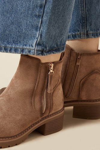 Good For The Sole Beige Ankle Boots Womens Daywear Boots - Picture 3 of 4