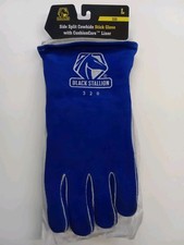Black Stallion 320 Side Split Cowhide Stick Welding Glove w/ CushionCore Liner L