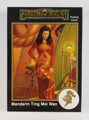 Mandarin Ting Mei Wan, Ninja #661 Gold - Dungeons & Dragons card (1991 TSR) D&D