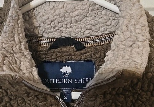 Southern Shirt Pullover Small Sherpa Pulli Jacke Reißverschluss S Damen Fleece - Bild 3 von 4