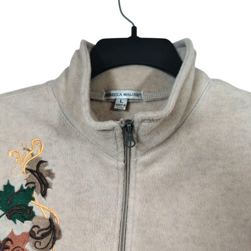 Rebecca Malone Fleeceweste mit Reißverschluss vorne verziert Herbst Herbst Damen Large - Bild 4 von 8
