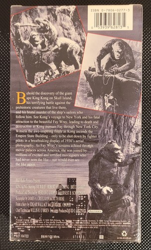 King Kong VHS - Picture 2 of 2