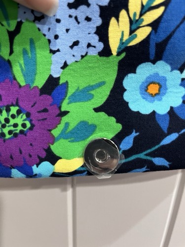 Borsa Vera Bradley Little Flap Hipster/Borsa a tracolla blu notte modello ritirato - Foto 4 di 10