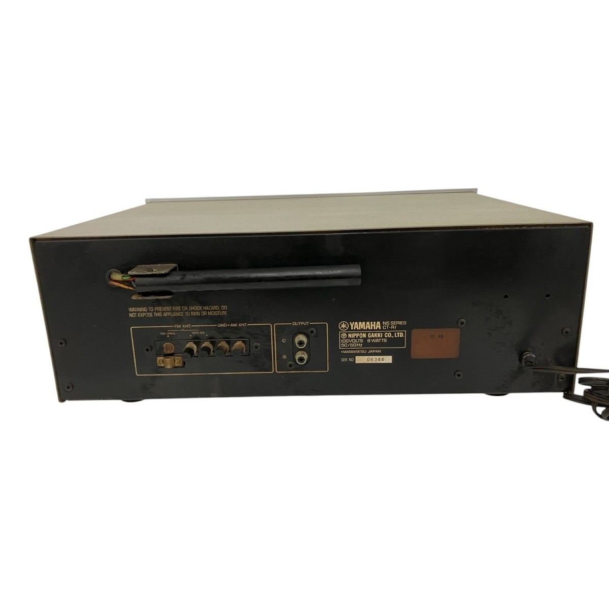 YAMAHA CT-R1 AM/FM Stereo Tuner Vintage Model Tested Japan