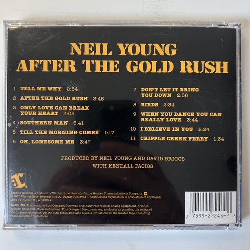 After the Gold Rush by Neil Young (CD, 1990) - Picture 2 of 5