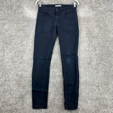 Levi's 711 Skinny Jeans Women's Size 26 Black Low Rise 5-Pocket Rinse Wash