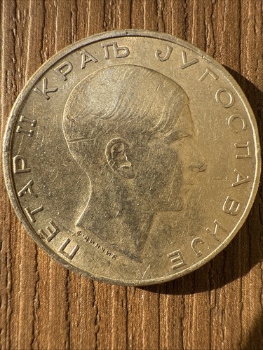 YUGOSLAVIA Kingdom 1938 Silver Coin 50 Dinars - Picture 4 of 9