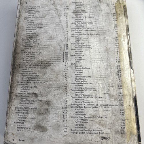 HARLEY 2001 SOFTAIL FACTORY SERVICE MANUAL 99482-01 - Bild 3 von 3