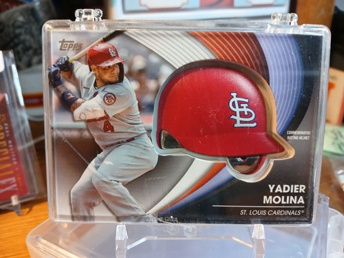 2022 Topps Series 2 - Batting Helmet Commemorative Relics Yadier Molina #BH-YM