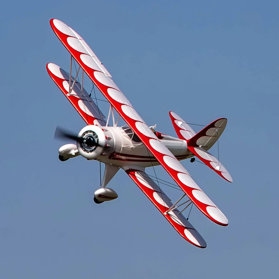 E-flite UMX WACO Biplane Toy RC Aircraft Model 2S 3S SAFE Select Indoor Outdoor - Image 3 of 4