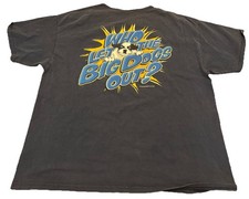 Vintage Big Dogs Who Let The Dogs Out Tee T-Shirt Short Sleeve Size XL  D6