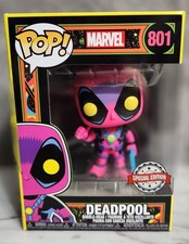 Funko Pop! Marvel Deadpool | Black Light | Special | #801 | w/Soft Protector 