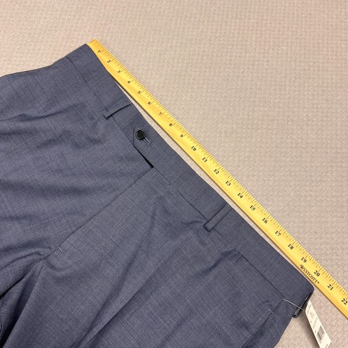 Brooks Brothers 1818 Pantalone Classico Uomo 40x30 Lana Blu Reda 1865 Italiano Formale - Foto 12 di 12