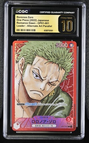 Roronoa Zoro (Alternate Art) graded CGC 10 for sale on eBay