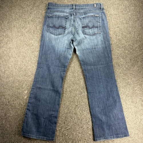 7 For All Mankind High Waist Bootcut Jeans Damen Blau Denim Größe 32 - Bild 5 von 9