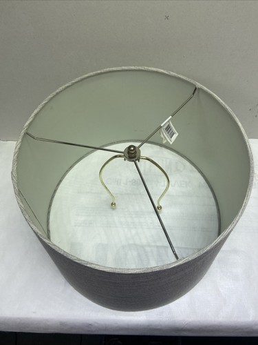 (N12) Paralume per lampada grigio chiaro, diametro 13" - Foto 2 di 3