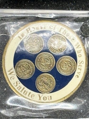 2005 Saluting Vietnam Veterans Selfridge Air Base SilverTowne Coin w/ Color - Picture 3 of 3