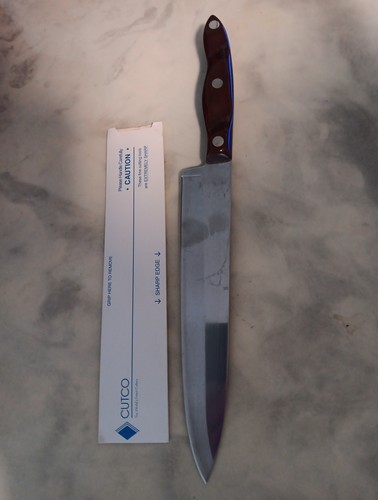 Cutco 1025 Brown Swirl Handle Chef Knife - Picture 3 of 3