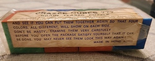 Vintage 1950's Crazee Cubes??? Brain Teaser Puzzle ~ NOS - Picture 3 of 6