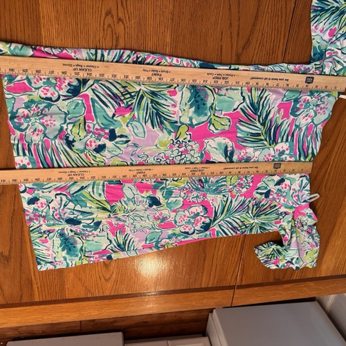 Lilly Pulitzer Fawcett Off The Shoulder Dress XL In Multi Early Bloomer - Picture 6 of 7