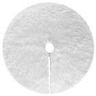 78CM Christmas Tree Skirt Felt White Plush Christmas Tree Base Decoration Apron