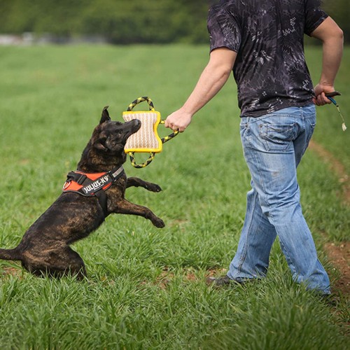 Jute Dog Bite Pillow 3 Handles Training for K9 Aggressive Dog Chew Toys Pitbull - Bild 6 von 9
