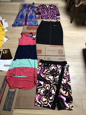 NEW Women s Clothing Lot L Equivalent Dresses Skirts Top Worthington Paper Doll