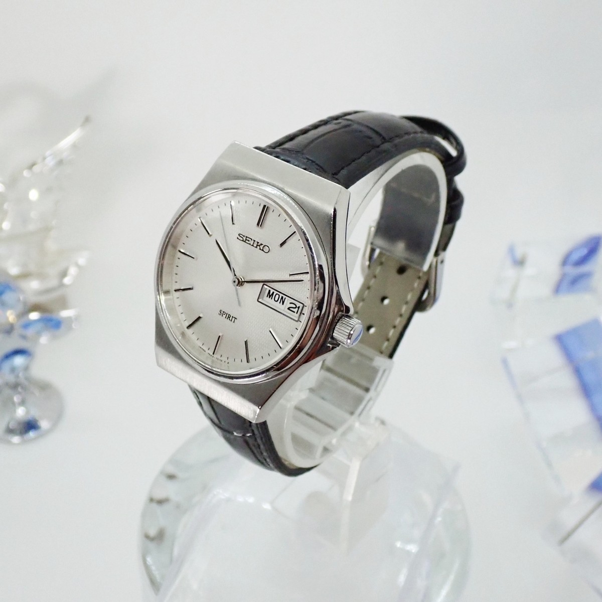 Seiko Spirit 7N43‑7B70 Quartz Silver Dial Day‑Date Men's