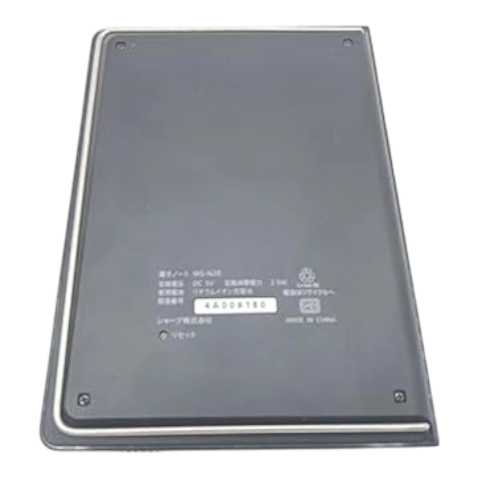 SHARP electronic memo pad black-based WG-N20-B Japan used - Image 4 of 4
