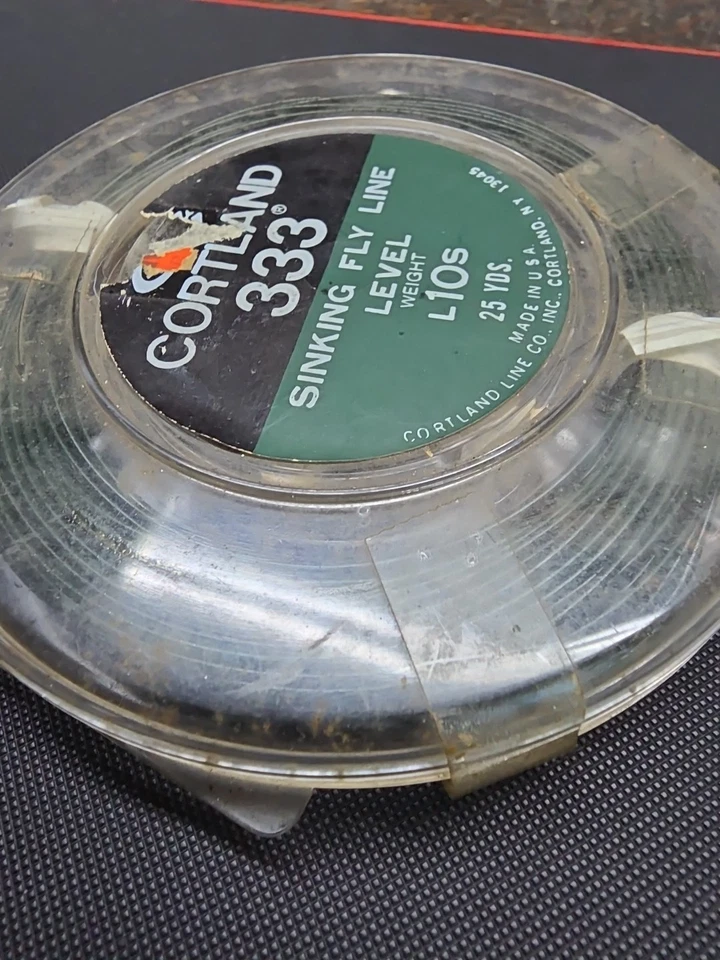 Línea de mosca flotante vintage Cortland 333 verde L10s 25 yardas nuevo Foto 2 de 4