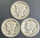 1917 Mercury Dime Year Set