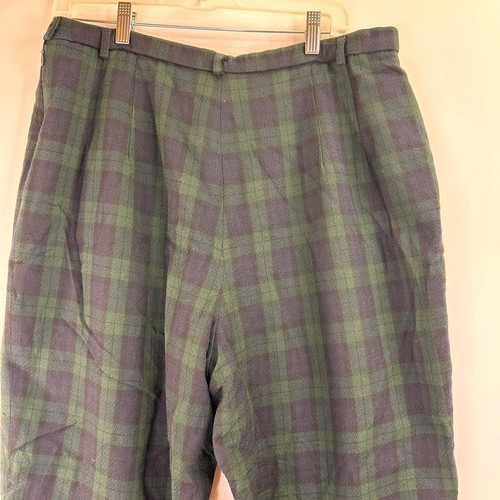 Pendleton pantaloni vintage a quadri in lana vergine taglia 18 - Foto 4 di 6