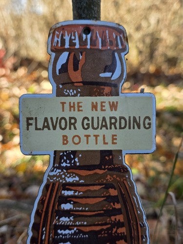 VINTAGE ORANGE CRUSH 'THE NEW FLAVOR GUARDIAN BOTTLE' 12"×3" - Picture 2 of 4