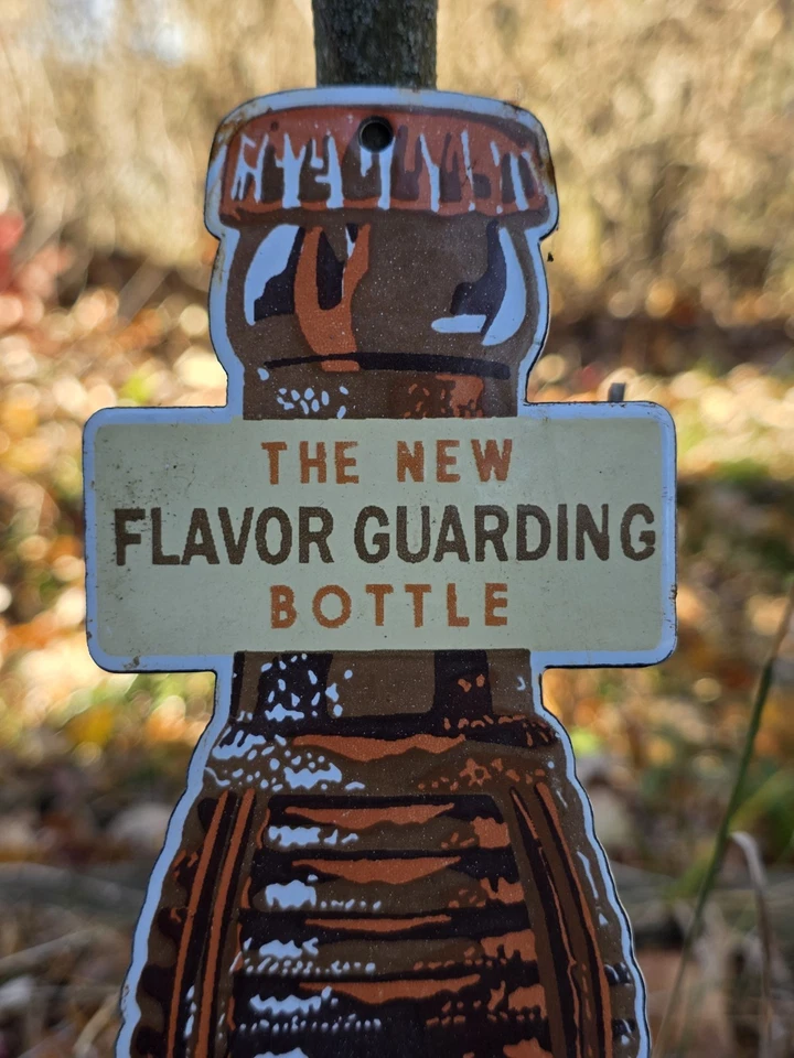 VINTAGE ORANGE CRUSH 'THE NEW FLAVOR GUARDIAN BOTTLE' 12"×3" - Image 2 of 4
