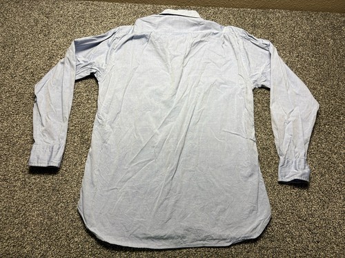Gitman Bros Shirt Mens 15.5 34 Pinpoint Cotton Oxford John Ashford USA - Picture 11 of 12