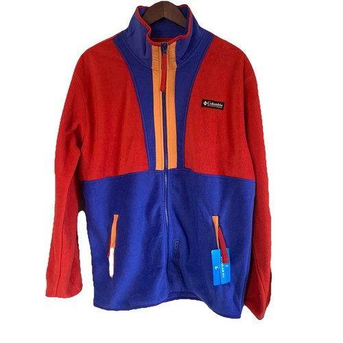 Giacca uomo Columbia color block backbowl II pile full zip nuova con etichetta taglia media - Foto 5 di 18