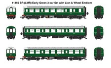 Heljan 1450 Class 104 3 Car DMU M50422/M59134/M50426 BR Early Green