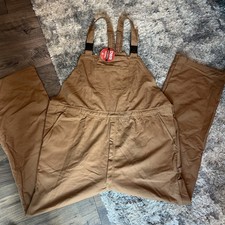 NWT Bulwark 3XL-XLN Flame Resistant H2O Repellent Bib Coveralls Work Wear Tan